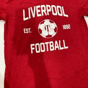 Liverpool Red Short Sleeve Tee Vibrant Design soccer